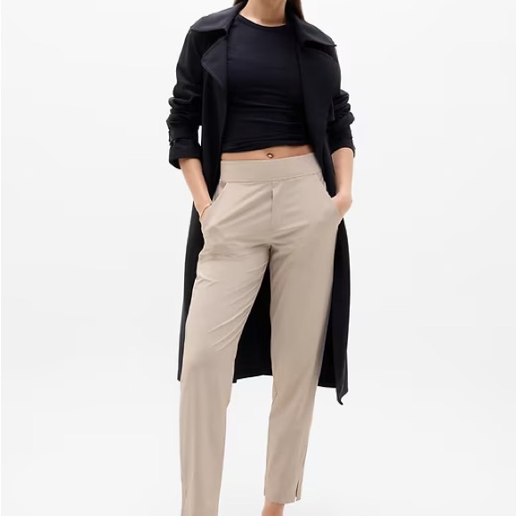 Athleta Pants - Athleta Brooklyn Mid Rise Ankle Pant Cream Size 14